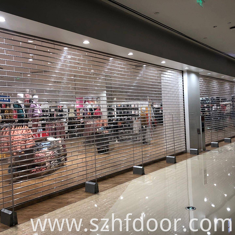 Automatic crystal shutter door